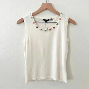 NWT BCBGMaxAzria Button Accent Tank Top